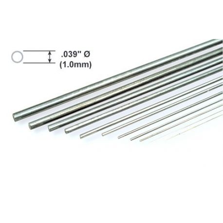 Metal Rod K&S Piano Wire .039 x 36"/0.99 x 914mm