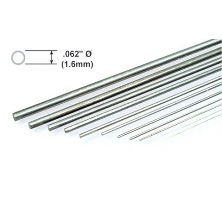 Metal Rod K&S Piano Wire .062 x 36"/1.57 x 914mm