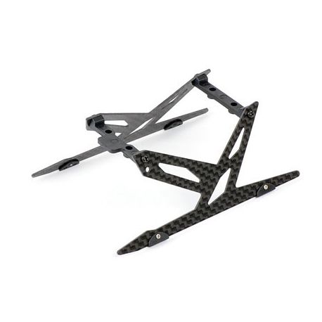 Xtreme Blade 130X Carbon Landing Skid Set (Black)