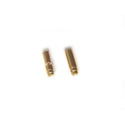 5mm Pair Of Gold Bullet Connectors 
