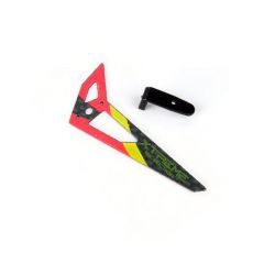 Xtreme Blade 130X Carbon Tail Fin Red