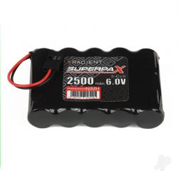 Superpax Radient NiMH Battery 6.0V 2500mAh AA SBS-Flat Rx-JR 