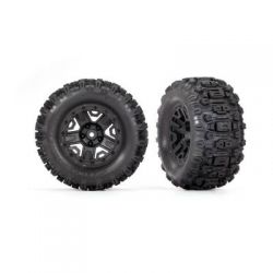 Traxxas Rear Tyres Wheels Sledgehammer 2.8" 
