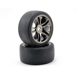 Traxxas X-01 Wheels And Rear Slick Tyres 