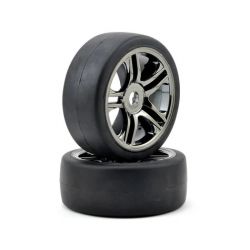 Traxxas X-01 Front Wheels And Slick Tyres