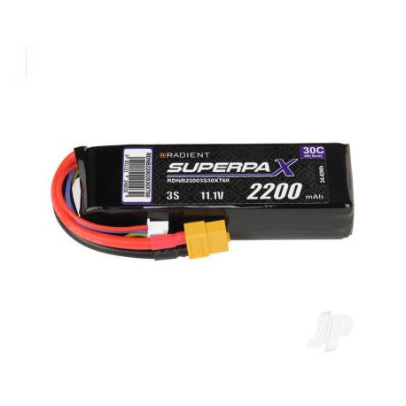 Radient LiPo Battery 2S 2200mAh 11.1V 30C XT60