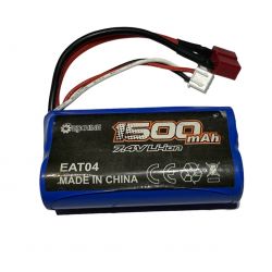2S 7.4v 1500mAh 18650 Battery Pack Used