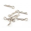 Small Bent 17mm Body Clips 1:16 Scale (8pcs)