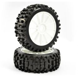 Fastrax 1/8 Premounted Buggy Tyres Rock-Block