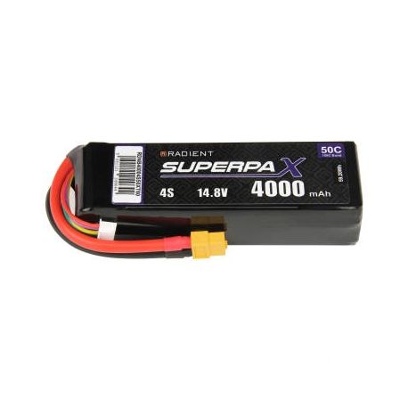 4S 4000mAh 14.8V 50C XT60 Radient LiPo Battery