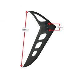 Helicopter Plastic Tail Fin Used