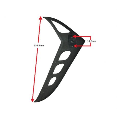 Helicopter Plastic Tail Fin Used