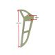 Helicopter Glass Fibre Tail Fin Used