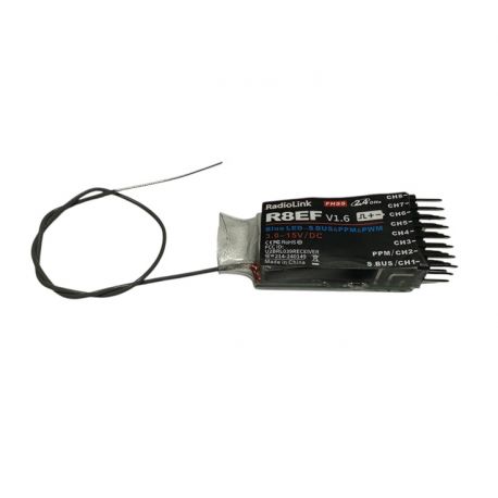 RadioLink R8EF 8-Channel Receiver 2.4GHz V1.2
