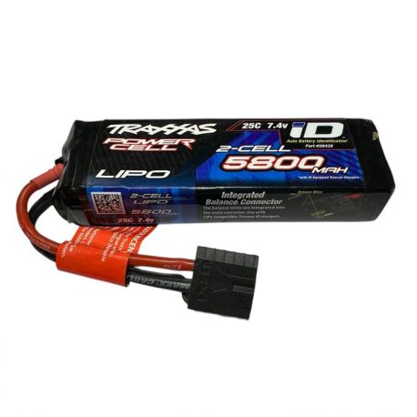 Traxxas 2S 7.4V 5800mAh 25C Battery Used