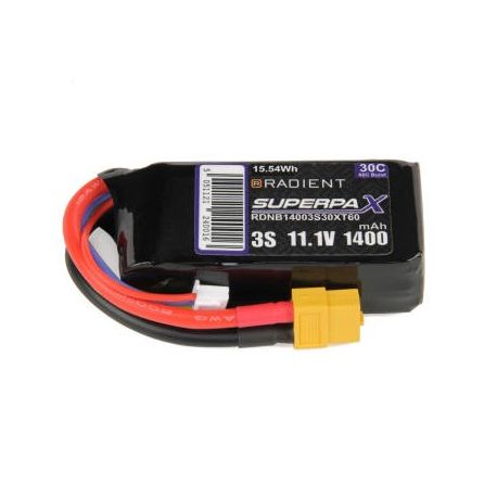 Radient LiPo 3S 1400mAh 11.1V 30C XT60