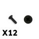 FTX Flat Head Self Tapped Screws M3 X 10