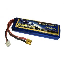 2S 7.4V 2600mAh TX RX LiPo Used