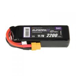Radient 3S 2200mAh 11.1V 50C XT60 LiPo Battery