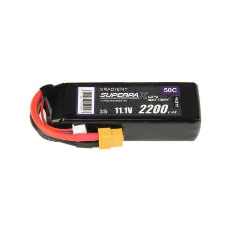 Radient 3S 2200mAh 11.1V 50C XT60 LiPo Battery
