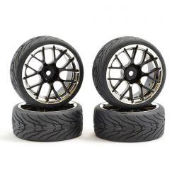 Fastrax 1/10 Street Tread Tyre 14SP Wheels
