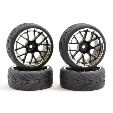 Fastrax 1/10 Street Tread Tyre 14SP Wheels