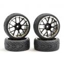 Fastrax 1/10 Street Tread Tyre 14SP Wheels