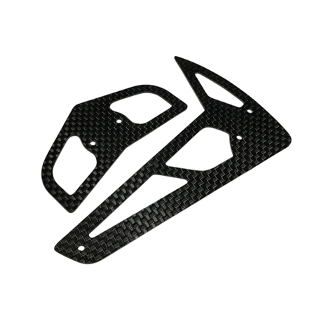 CF 450 Size Helicopter Tail Fin Set Used