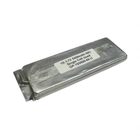 1S 3.7V 5500mAh 50C Single Cell Battery Used