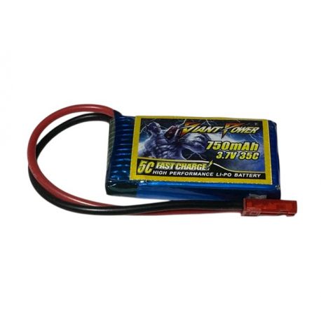 1S 3.7V 750mAh 35C LiPo Battery