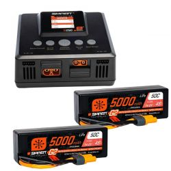 Smart Powerstage 8S Surface Bundle: (2) G2 5000mAh 4S LiPo IC5 & S250 Charger EU 