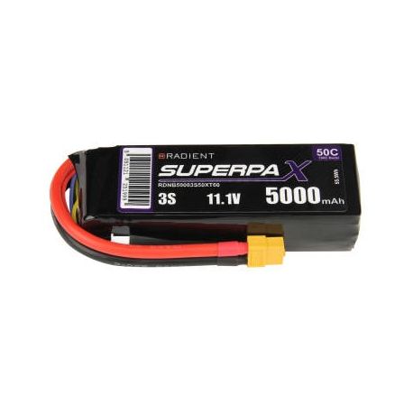 3S 5000mAh 11.1V 50C XT60 Radient LiPo Battery