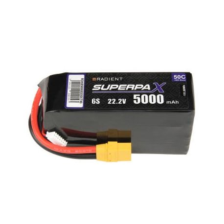 Radient LiPo Battery 6S 5000mAh 22.2V 50C XT90