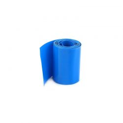 40mm Transparent Blue PVC Heat Shrink 12"