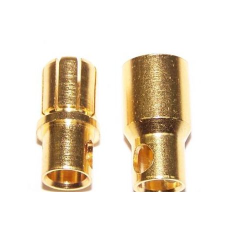 6 mm gold bullet connectors