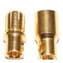 6 mm gold bullet connectors (Pair)