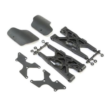 Losi 8IGHT-X Rear Arms w/ Inserts & Guards
