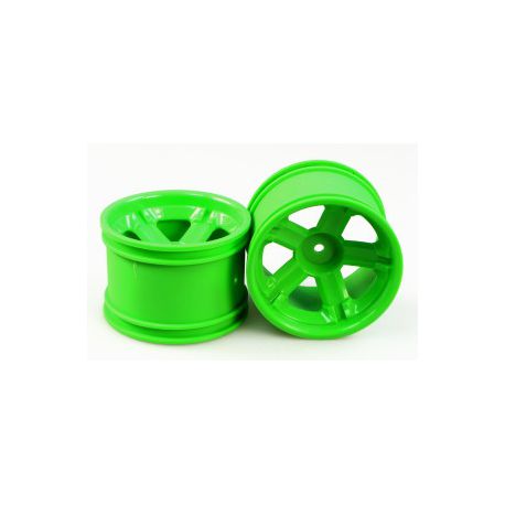 3338-P021 SPOKE WHEEL RIM (GREEN) PAIR