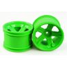 3338-P021 SPOKE WHEEL RIM (GREEN) PAIR