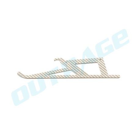 OUTRAGE G5 Fiberglass Landing Skid/Silver RG50037-1