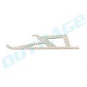 OUTRAGE G5 Fiberglass Landing Skid/Silver