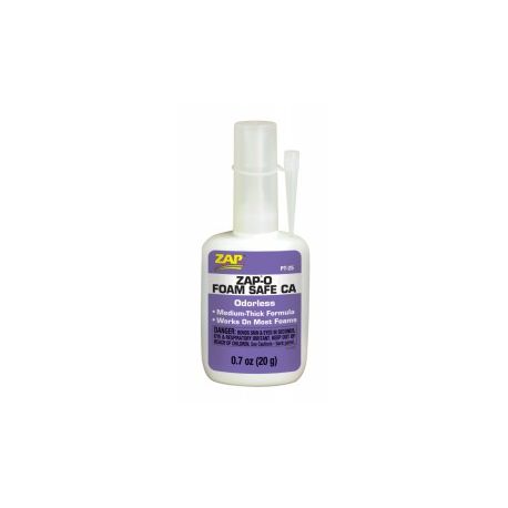 ZAP-ODOURLESS FOAM-SAFE CA+ 0.7oz PT25