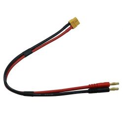 XT60 to 4mm Bullet 12AWG cable to PSU
